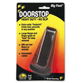 Big Foot Doorstop, No-Slip Rubber Wedge, 2-1/4W X 4-3/4D X 1-1/4H, Brown, Sold As 1 Each