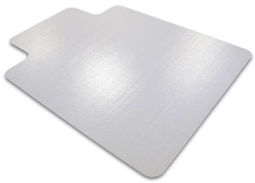 Floortex Basic Chair Mat with Lip 48&quot; x 60&quot; for Standard Pile Carpets, Clear, (FR1115226LV)