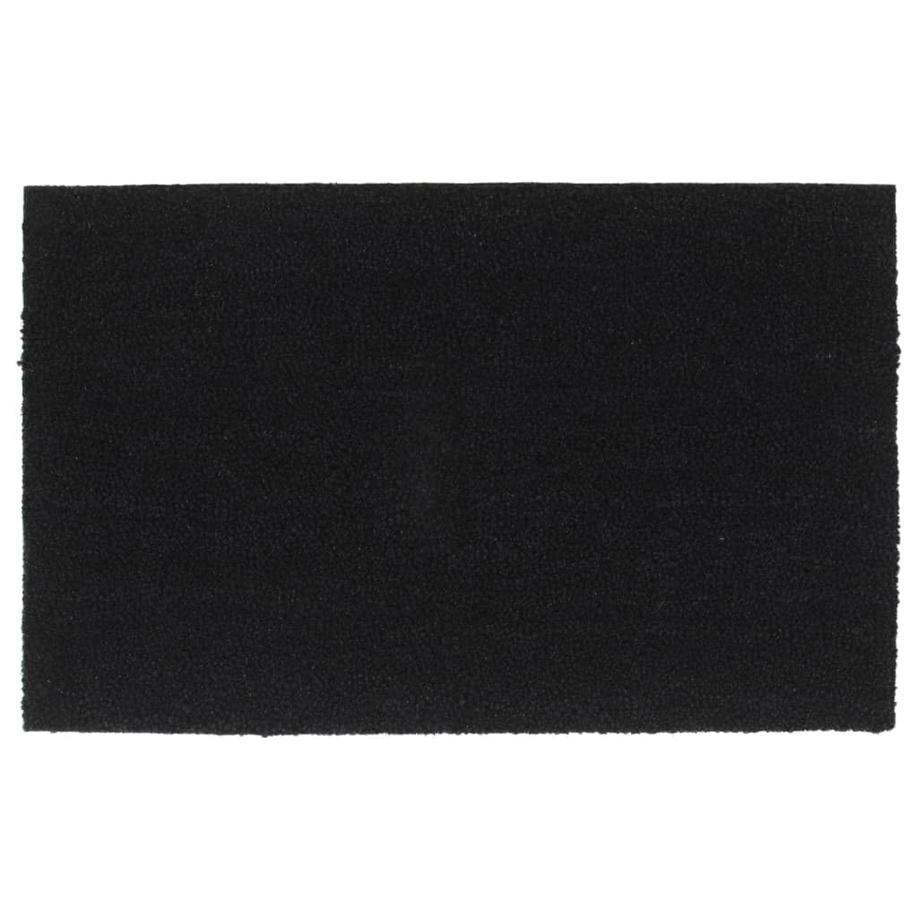 vidaXL Door Mat Black 19.7inchx31.5inch Tufted Coir