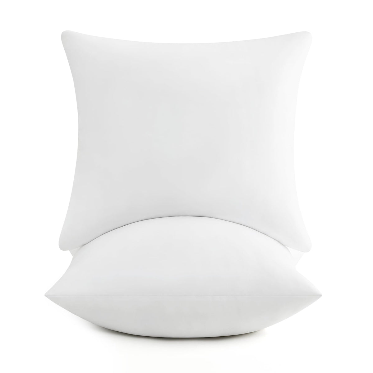 Puredown 22X22 Pillow Inserts, 2 Pack Down Alternative Square Form Sham Stuffer, Fluffy Soft Decorative Pillows For Couch, Sofa,