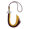 Endea Graduation Double Color Tassel with Silver Date Drop (Maroon/Bright Gold, 2020)
