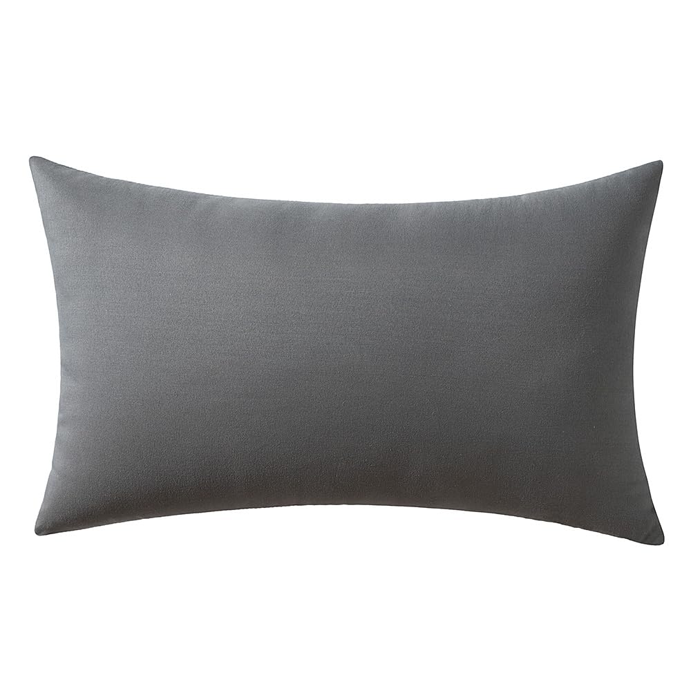 Miulee Throw Pillow Insert Premium Pillow Stuffer Sham Rectangle For Decorative Cushion Bed Couch Sofa 12X20 Inch Grey