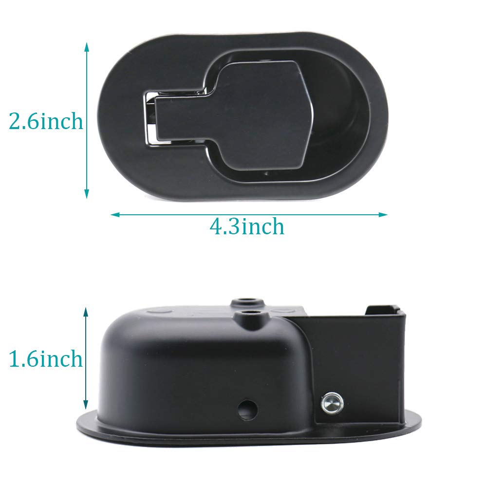 ttmagic Universal Metal Recliner Handle Replacement, Fits Ashley & Lazy Boy, 4.3x2.6, Black