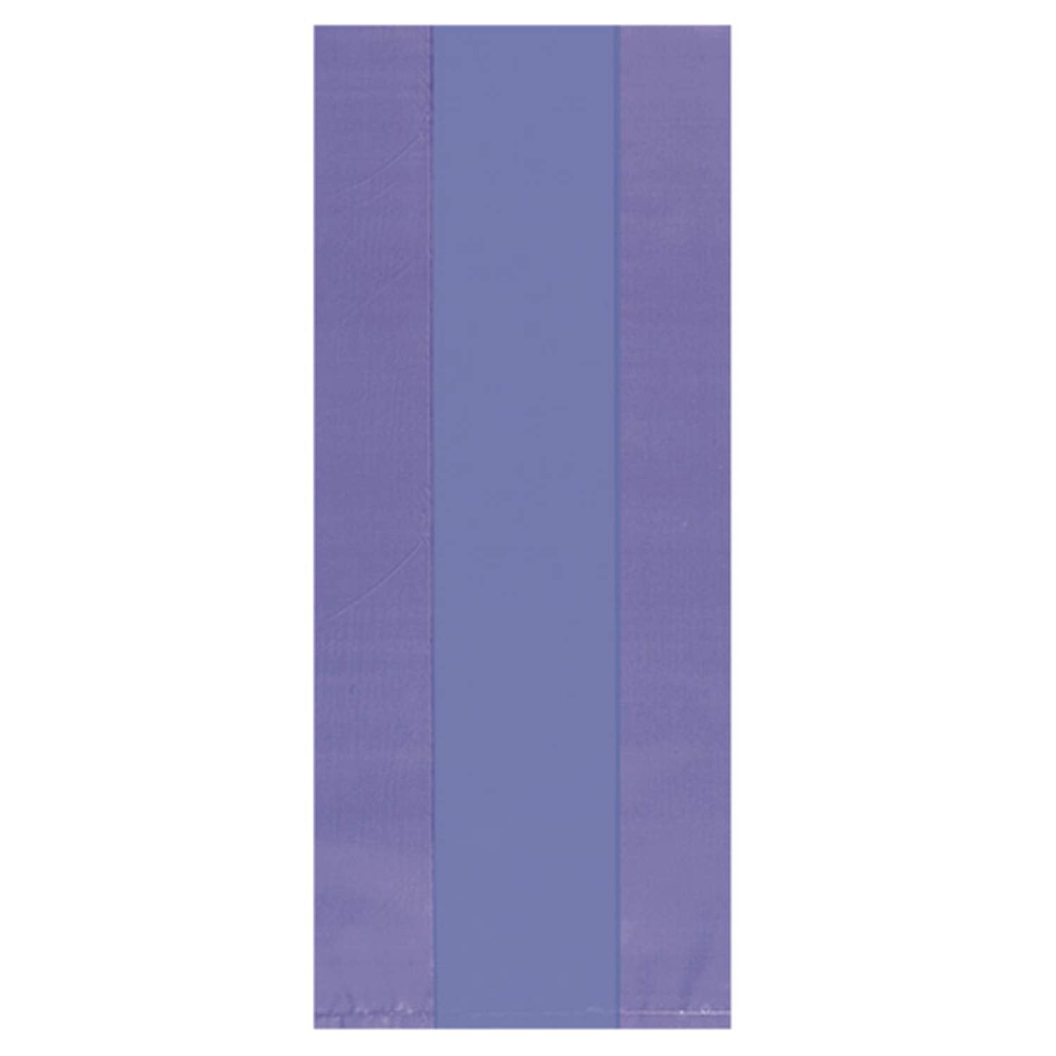 New Purple Large Cello Party Bags - 11.5'' x 5'' (25 Pc) - Perfect for Gift Packaging & Event Celebrations