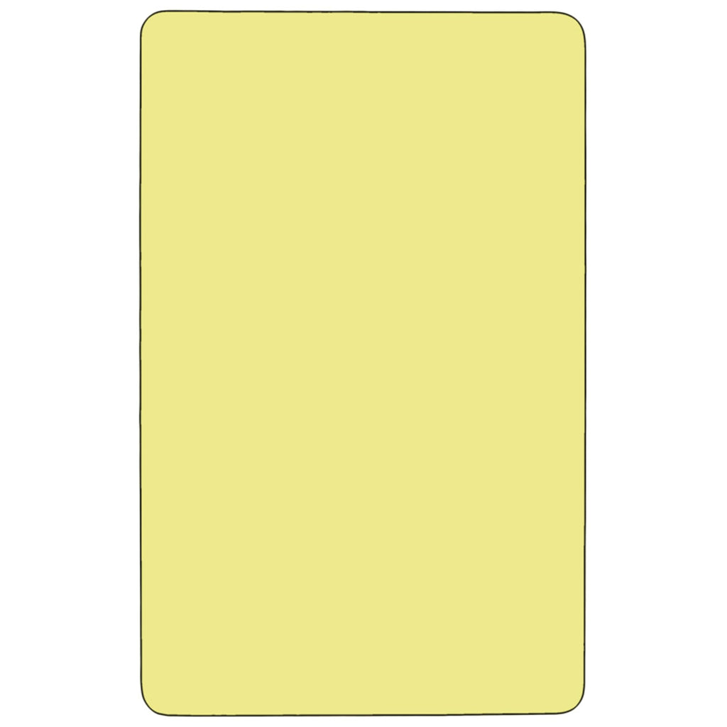 Flash Furniture 36X72 Yellow Activity Table, 36 W X 72 L