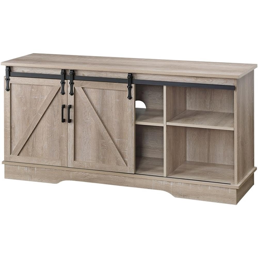 Acme Bennet Composite Wood and Metal TV Stand for TVs Upto 65&quot; in Oak