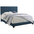 Acme Ishiko Eastern King Bed in Dark Teal Fabric