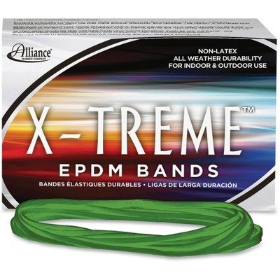 X-Treme File Bands, #117B, 7 X 1/8, Lime Green, Approx. 175 Bands/1 Lb. Box By Alliance