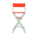 Casual Home 230-01/021-27 Director Chair, 30" - Bar Height, Whiteframe/Turquoise Canvas