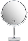 XXLarge Oversized 3X Weak Magnifying Mirror with Stand for Desk, Table, Retail Store Countertop, and Makeup Vanity - Double Side