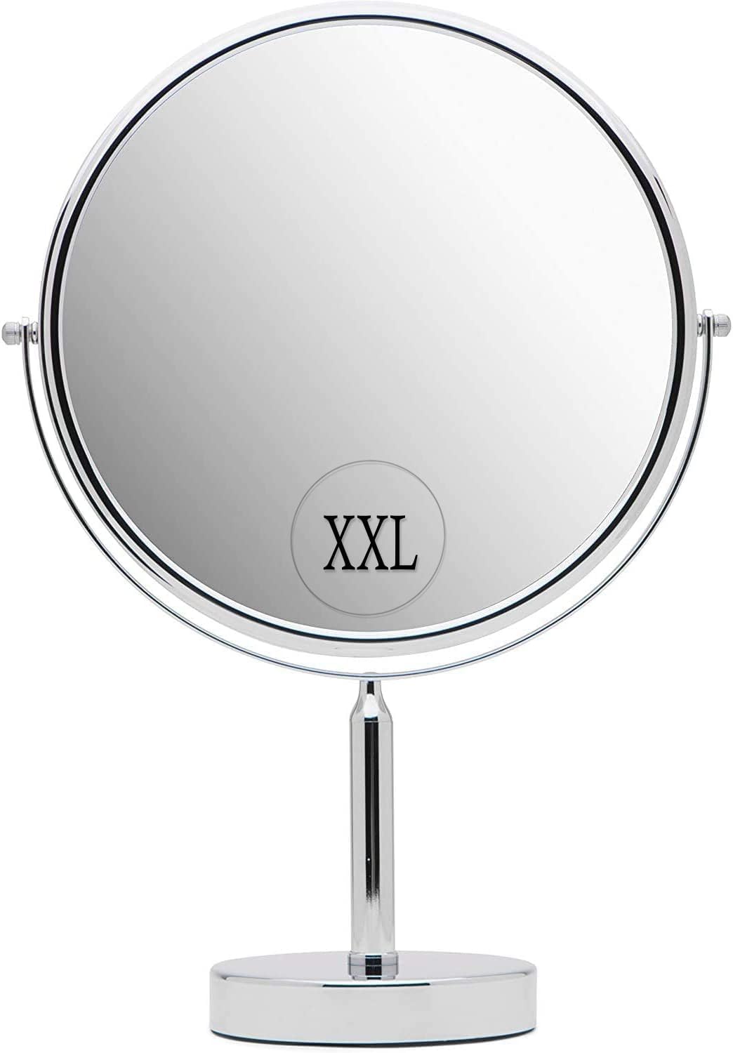 XXLarge Oversized 3X Weak Magnifying Mirror with Stand for Desk, Table, Retail Store Countertop, and Makeup Vanity - Double Side