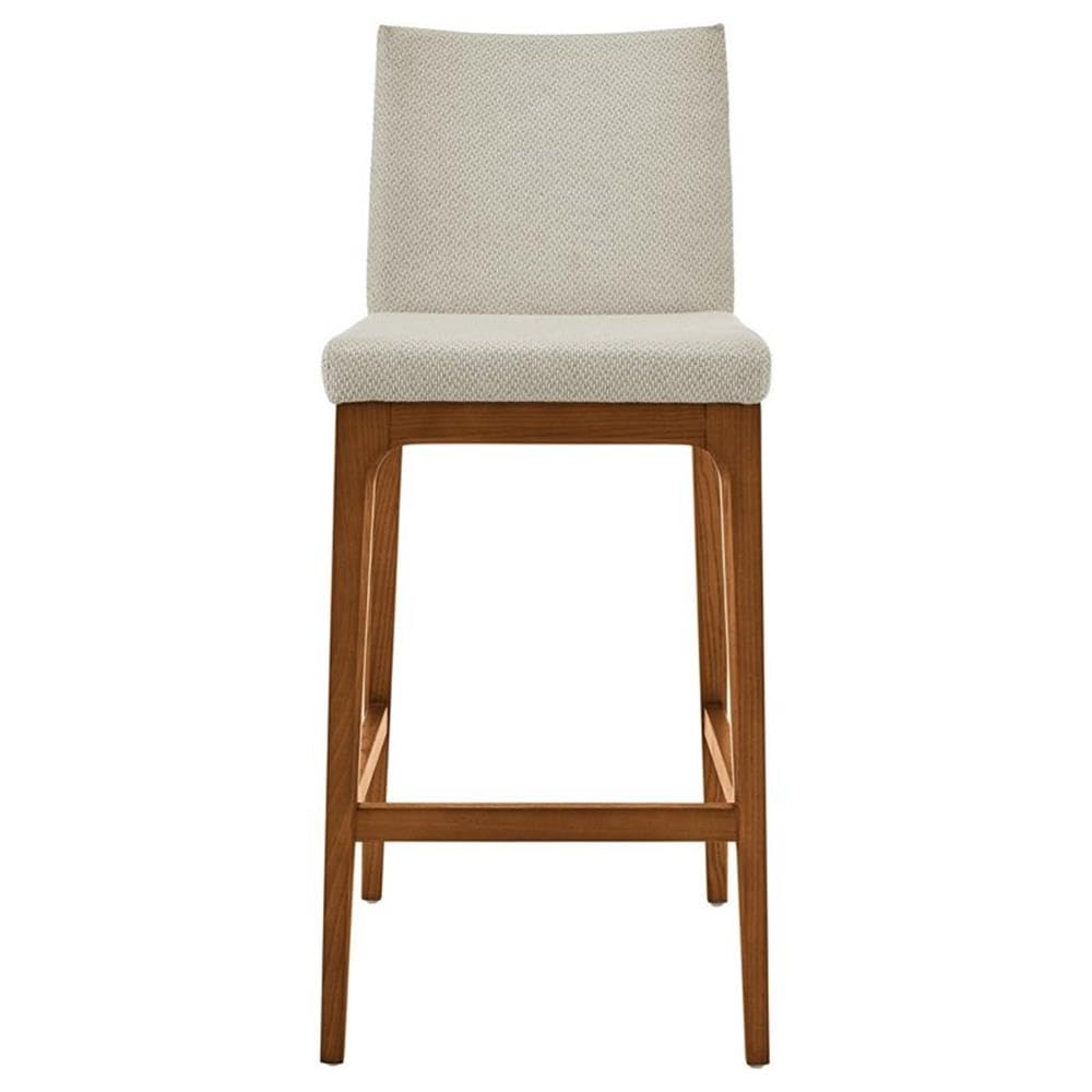New Pacific Direct Devon 26&quot; Fabric Counter Stool in Cream (Set of 2)