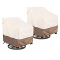 Okcool Outdoor Swivel Chair Cover 2 Pack,Outdoor Furniture Patio Chair Covers Waterproof Clearance,(33'' W X 35'' D X 38.5'' H)