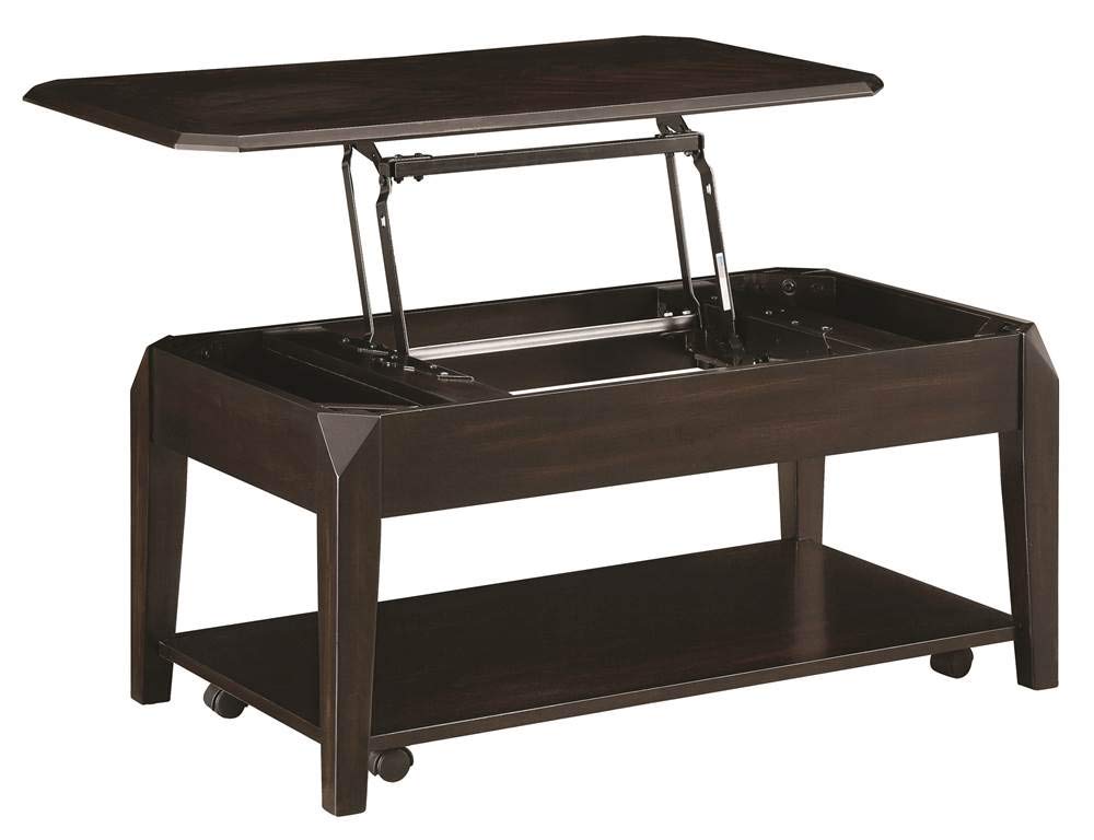 Coaster Lift Top Coffee Table With Hidden Storage Walnut 721048