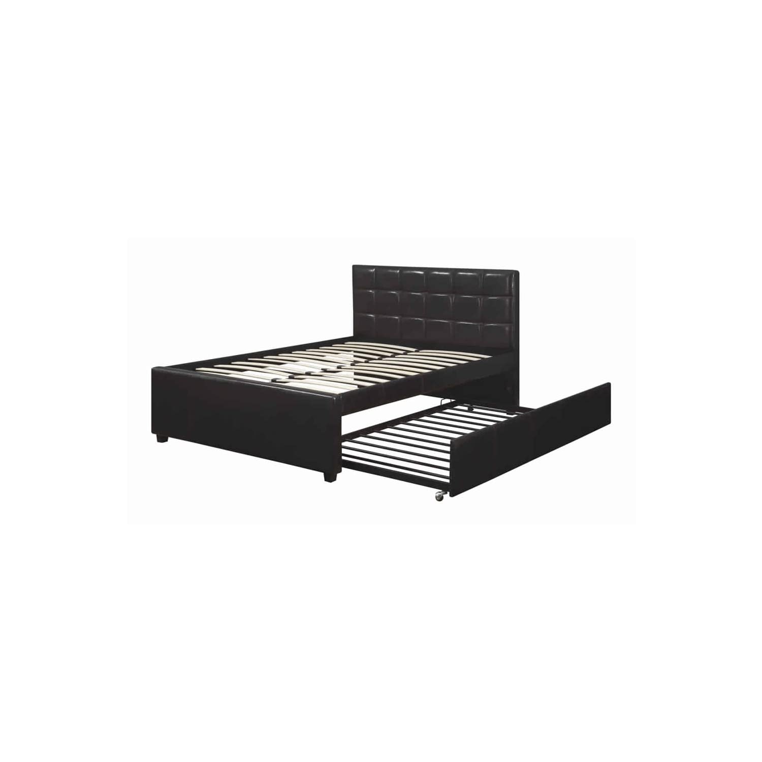 Benjara Entralling Bed, Brown