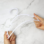 Goodtou Kids Hangers 100 Pack Baby Hangers For Closet Toddler Hangers Plastic White Childrens Hangers Small Hangers 10.24Inch