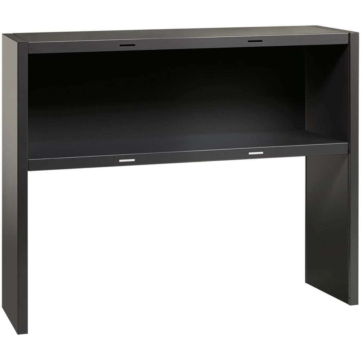 Lorell Charcoal Steel Desk Series Stack-On Hutch