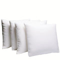 Fabornus Premium 18 X 18 Throw Pillow Inserts, Set Of 4 Hypoallergenic Square Form Decorative Pillows For Sofa Couch Bed And Cha