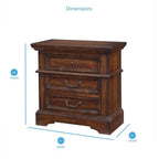 American Woodcrafters Stonebrook Nightstand, 1, Tobacco