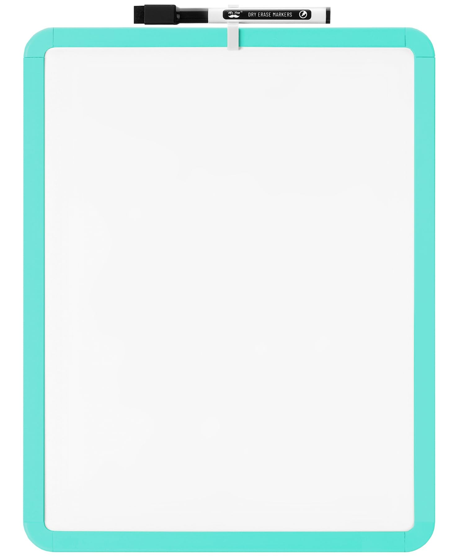 Mr. Pen- Dry Erase Board, 14' X 11' With A Black Dry Erase Marker, Turquoise Frame, Small White Board, White Board For Kids, W