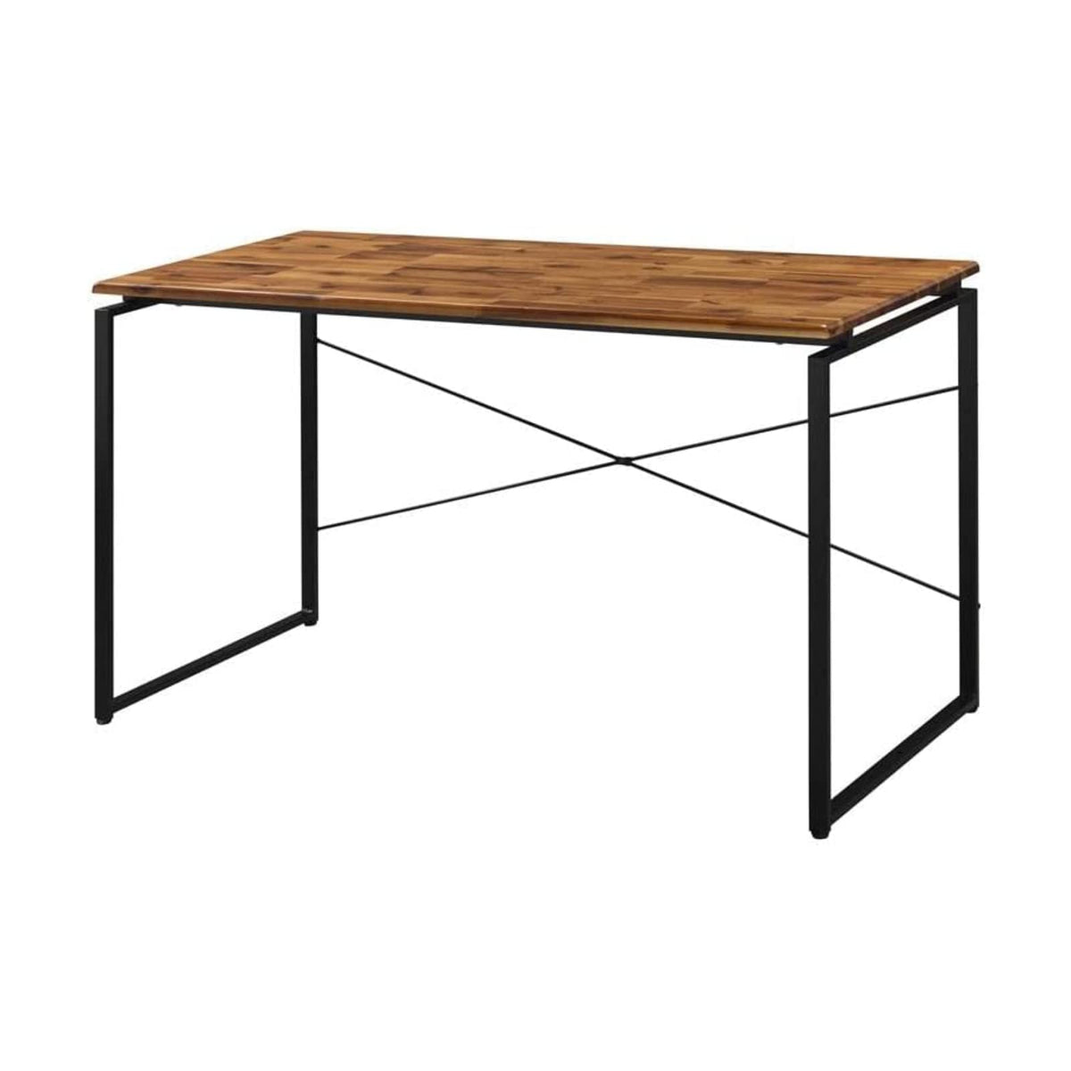 Acme Jurgen Wooden Rectangle Top Writing Desk in Oak and Black