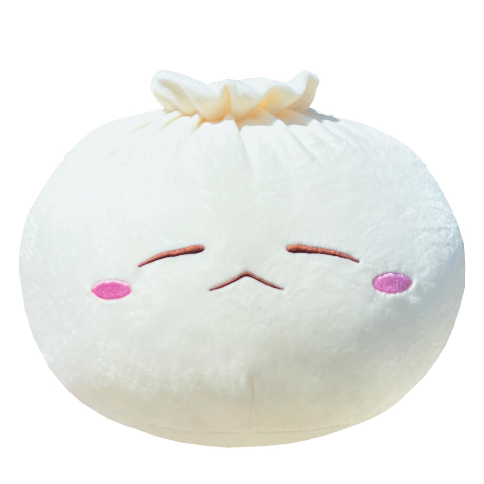 Yoholto Dumpling Stuffed Pillow, Cute Stuffed Bun Plush, Funny Food Plush Pillow Home Decoration For Kids Adults (17.7 * 13.7 In