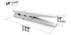 Lwr Crafts Wooden Large Clothespins 3-5/16' 8.4Cm 30 Pieces Per Pack (White)