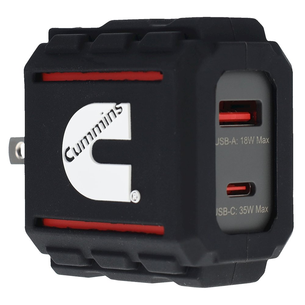 35W Dual Port Wall Charger  USBC & USBA Fast Charging with Silicone Sleeve