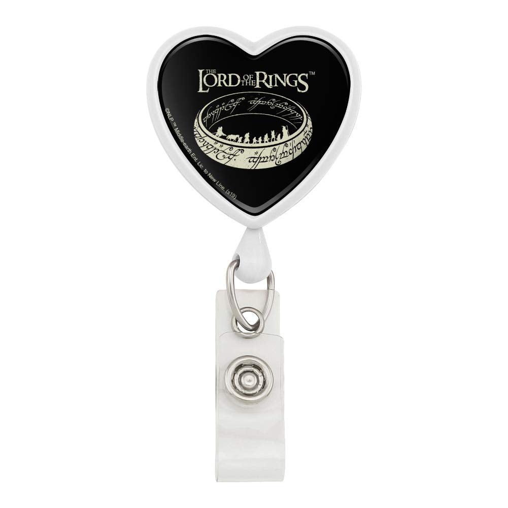 The Lord Of The Rings The Journey Heart Lanyard Retractable Reel Badge Id Card Holder