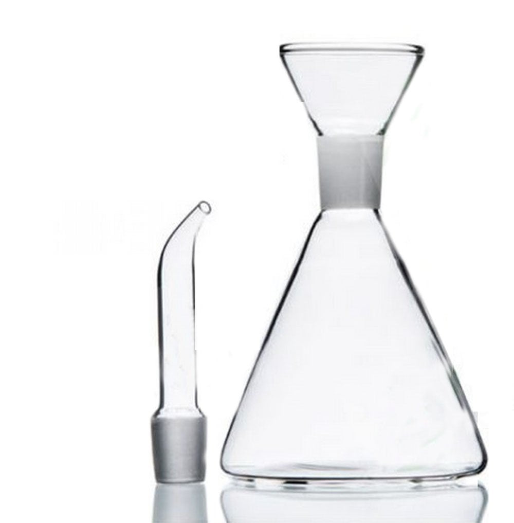 Eleton Cone Dish Soap Cruet, Soap Dispenser For Kitchen Bbq And Bathroom, 16-Ounce Transparent