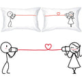 BoldLoft Say I Love You Couples Pillowcases-Love Pillow Covers Valentines Day Cotton Anniversary Couple Gifts for Her I Love You