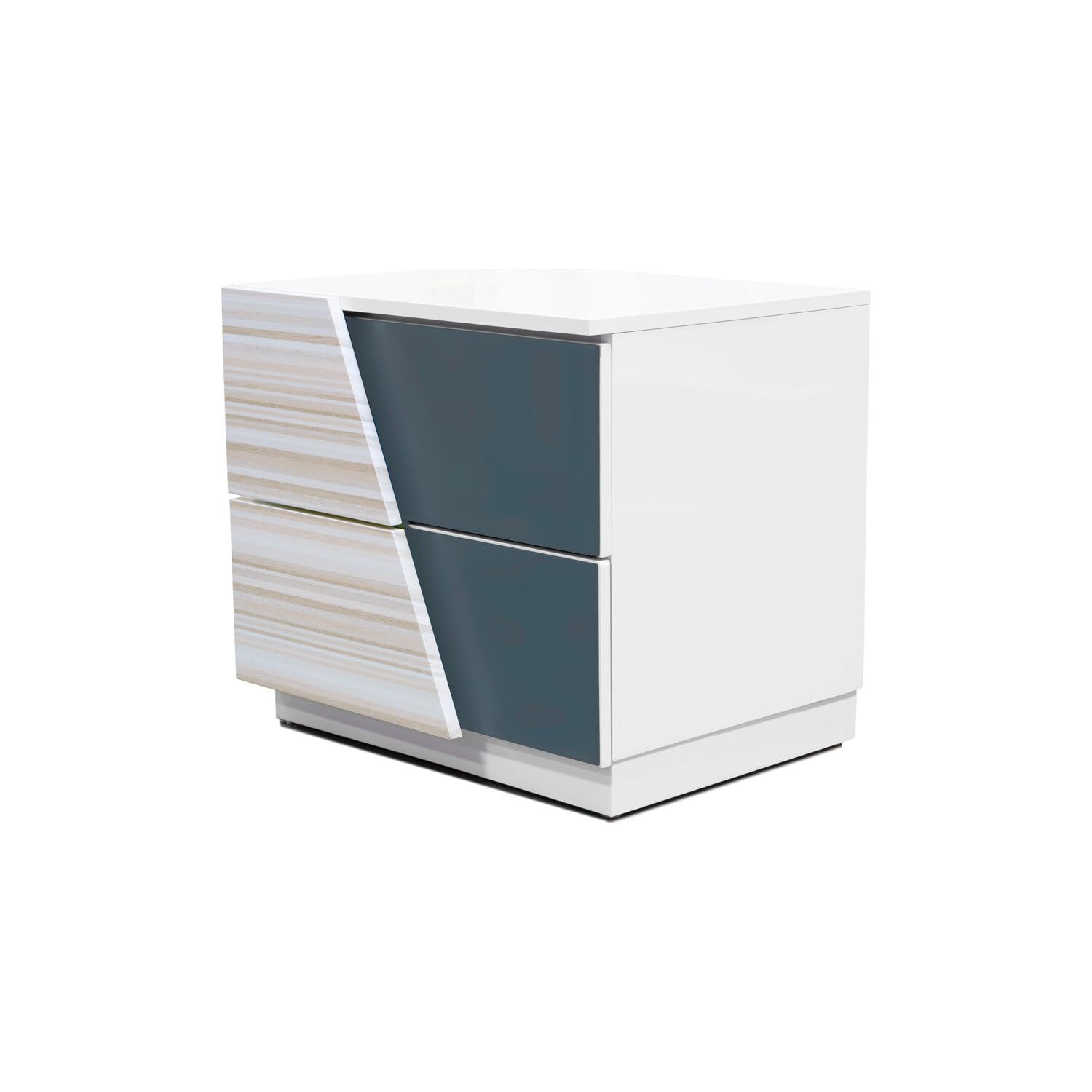 Best Master Manchester 5-Piece Wood Queen Bedroom Set In Zebra/White