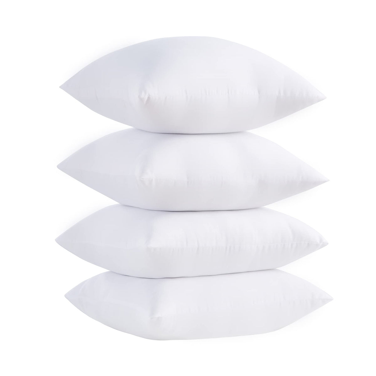 Acanva Throw Pillow Inserts For Bed Couch Sofa Chair Indoor Decorative, Square Sham Stuffer Cushion With Premium Polyester Micro