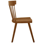 Modway Sutter Modern Farmhouse Wood Dining Chair In Walnut - Set Of 2