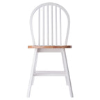 Winsome Windsor 2-Piece Chair Set, Solid Wood, Natural/White Finish