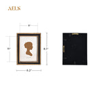 Aels 5X7 Inch Vintage Picture Frame, Elegant Antique Photo Frames With Glass Front, Photo Display, Tabletop Wall Hanging, Gift I