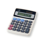Charles Leonard Desktop Calculator, Battery And Solar Powered With Tilted 9 Digit Display, Gray (39200)