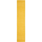 Nourison Essentials Solid Indoor/Outdoor Yellow 2'2' X 20 Area Rug, Easy Cleaning, Non Shedding, Bed Room, Living Room, Dining Room, Deck, Patio, Backyard (2X20)