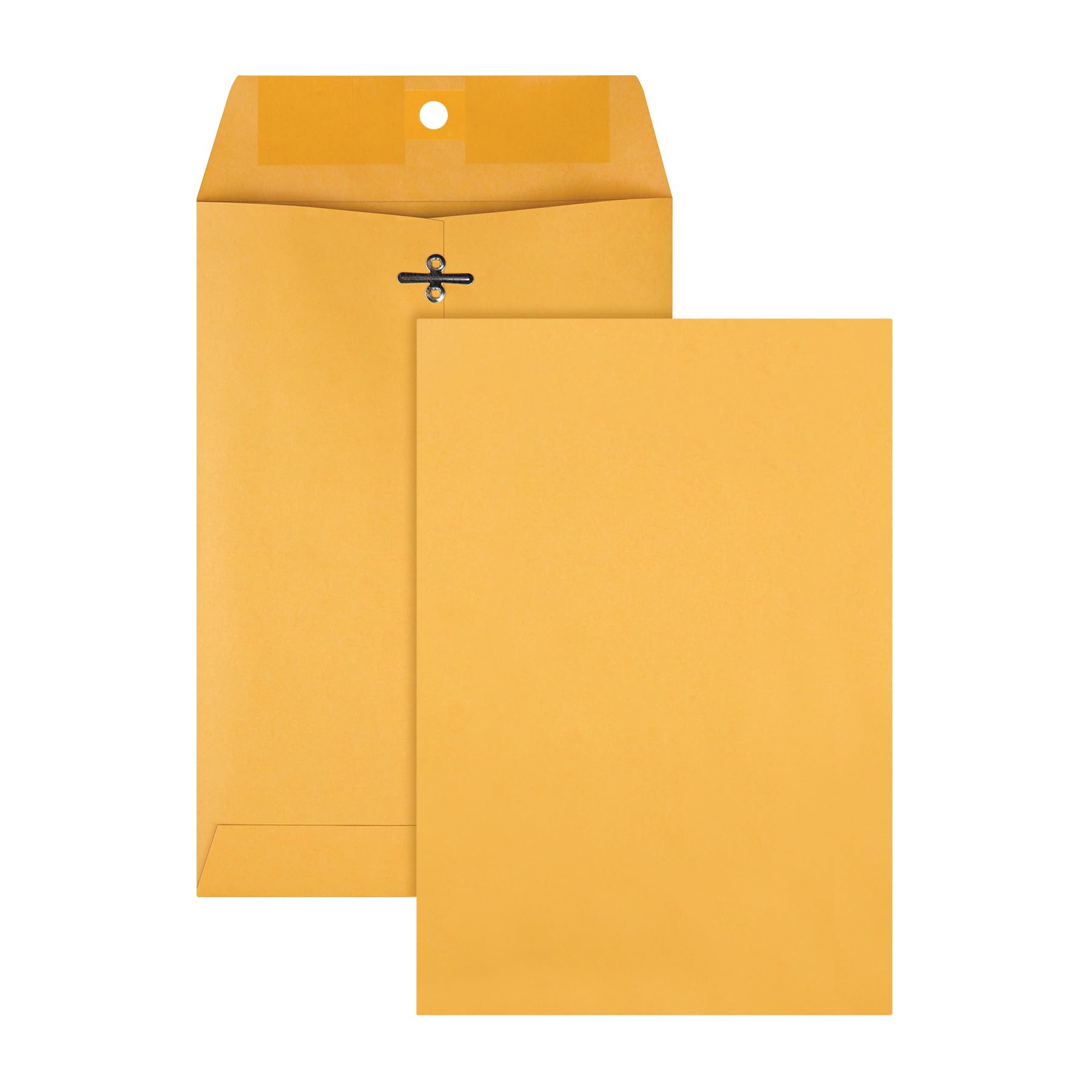 Quality Park 6 X 9 Clasp Envelopes, Clasp And Gummed Closures For Storing Or Mailing, 28 Lb Kraft Paper, Bulk Dispenser Box, 500