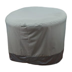 Hudson Comfort Papasan Chair Cover - Waterproof Outdoor Cover - Click-Close Straps And Elastic Hem Cord For Custom Fit - Durable Padded Handle & Air Vent For Circulation - 52' Dia X 35' Height (Gray)