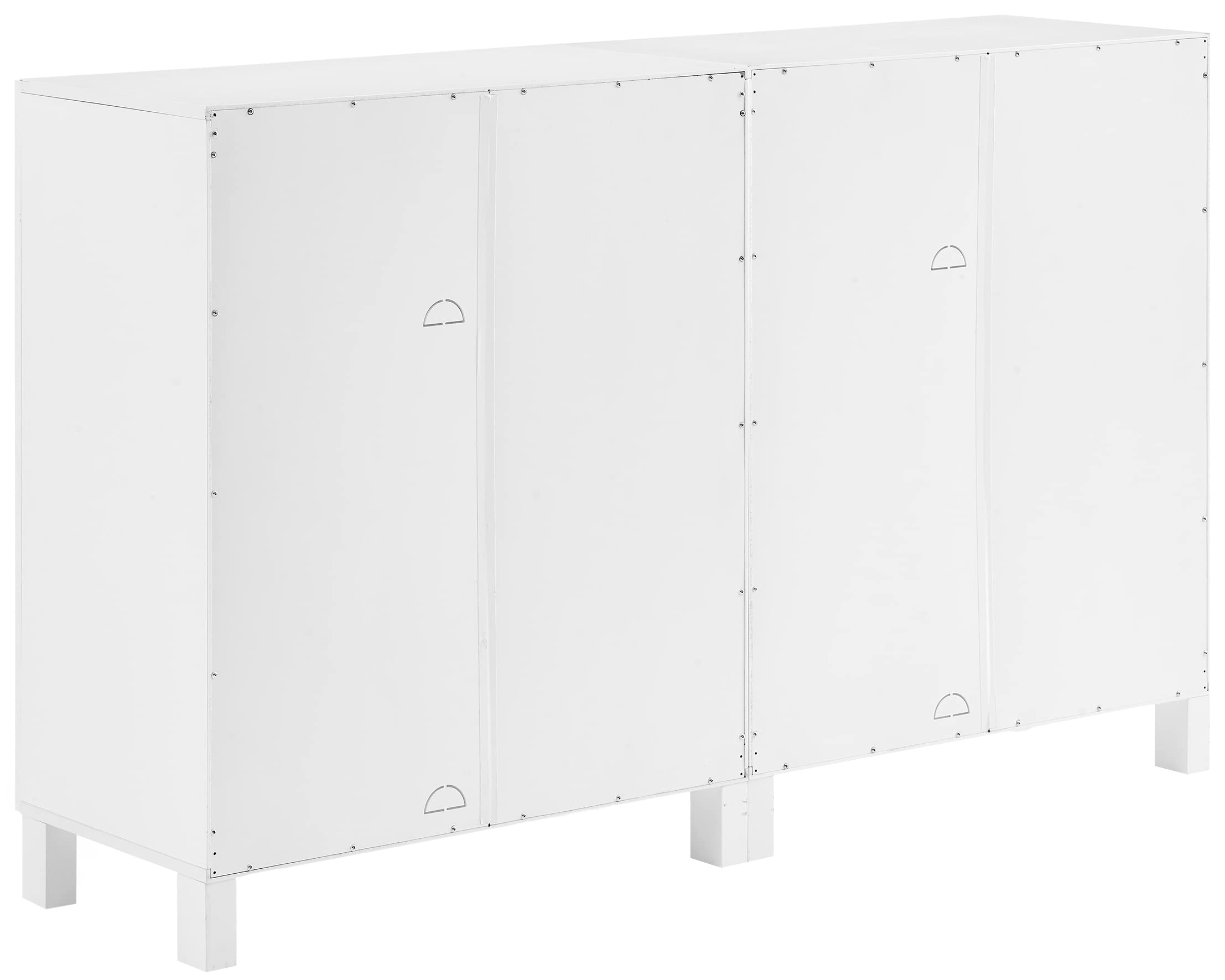 Crosley Furniture Cassai 2-Piece Entertainment Center Tv Stand, Media Console, Vinyl Record Storage, White