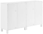 Crosley Furniture Cassai 2-Piece Entertainment Center Tv Stand, Media Console, Vinyl Record Storage, White