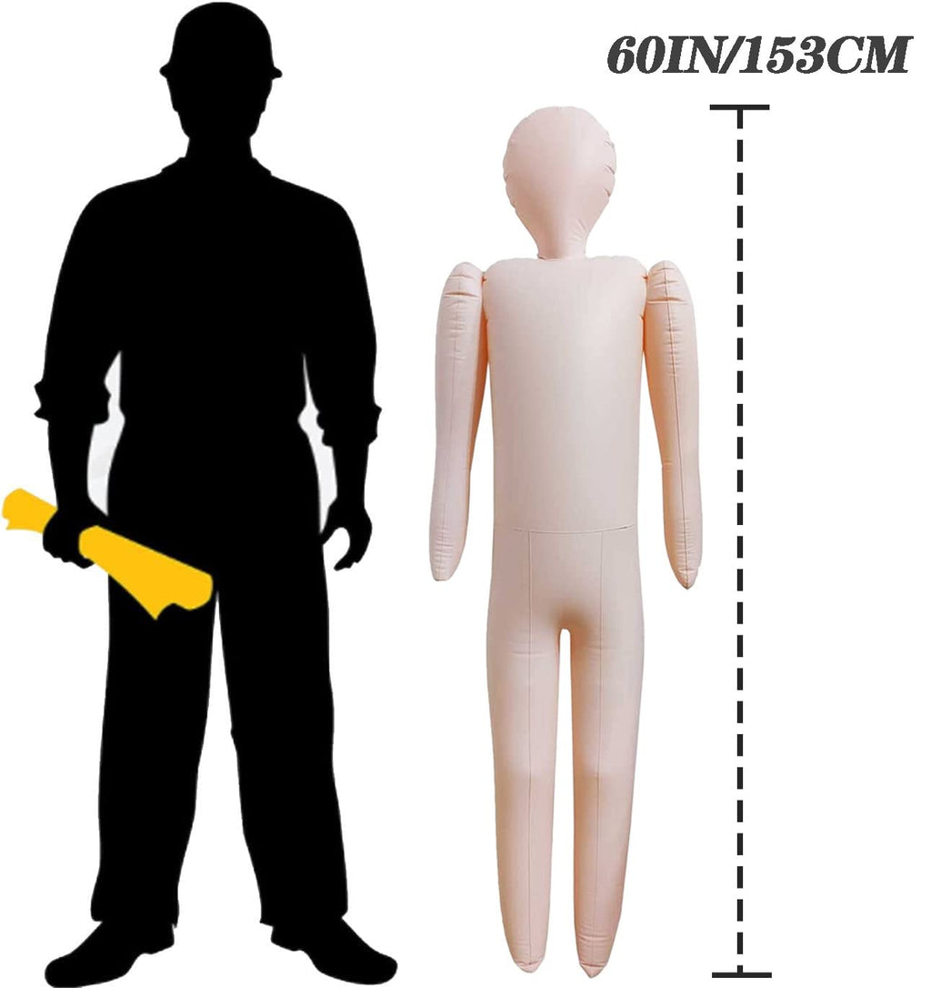 60' Full Size Inflatable Body Mannequin Diy Halloween Decorations Cosplay Props Inflatable Dummy Perfect To Dress Up &Costume D