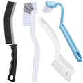 Xemnys Grout Tile Brush, Under Rim Toilet Brush, Crevice Cleaning Brush Gap Cleaner Tool for Bathroom/Shower/Kitchen/Window Groo