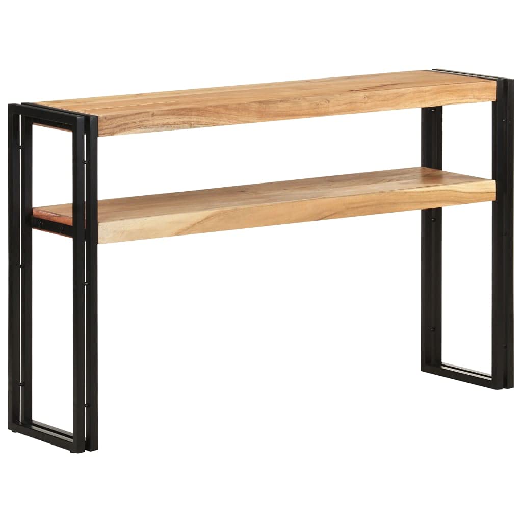 Furniking Console Table 47.2&quot;x11.8&quot;x29.5&quot; Solid Acacia Wood