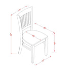 East West Furniture Suva3-Lwh-W 3 Piece Set For Small Spaces Contains A Round Dining Room Table With Dropleaf & Shelves And 2 Wood Seat Chairs, 42X42 Inch, Linen White