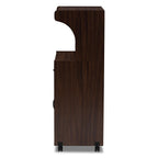 Baxton Studio Tannis 24.02-inch W Kitchen Storage Cabinet, Walnut Brown (147-8315-HiT)