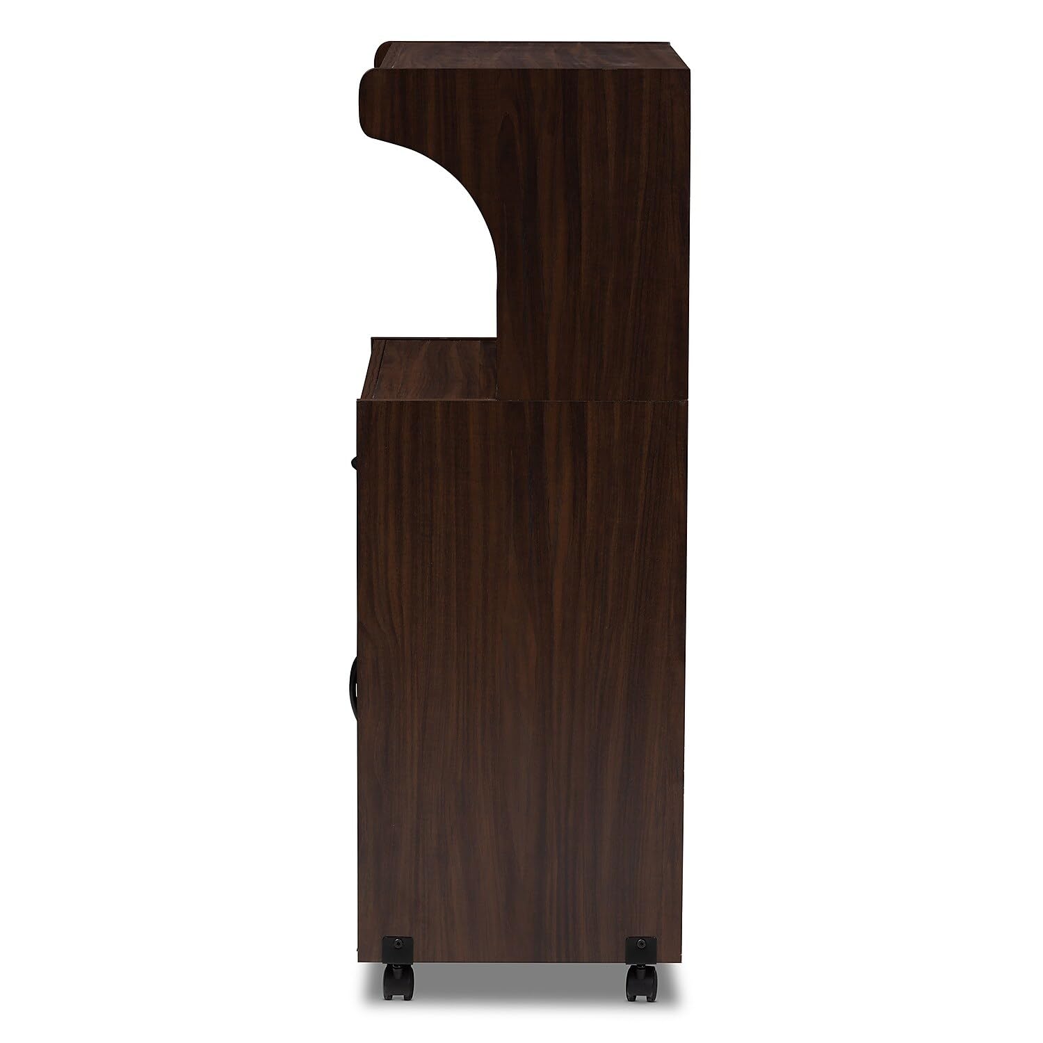 Baxton Studio Tannis 24.02-inch W Kitchen Storage Cabinet, Walnut Brown (147-8315-HiT)