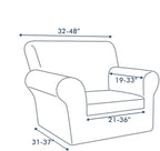 Hoobuy Printed Sofa Cover Stretch Couch Covers Patterned Slipcovers For Armchair Grey And Brown 15#(Armchair)