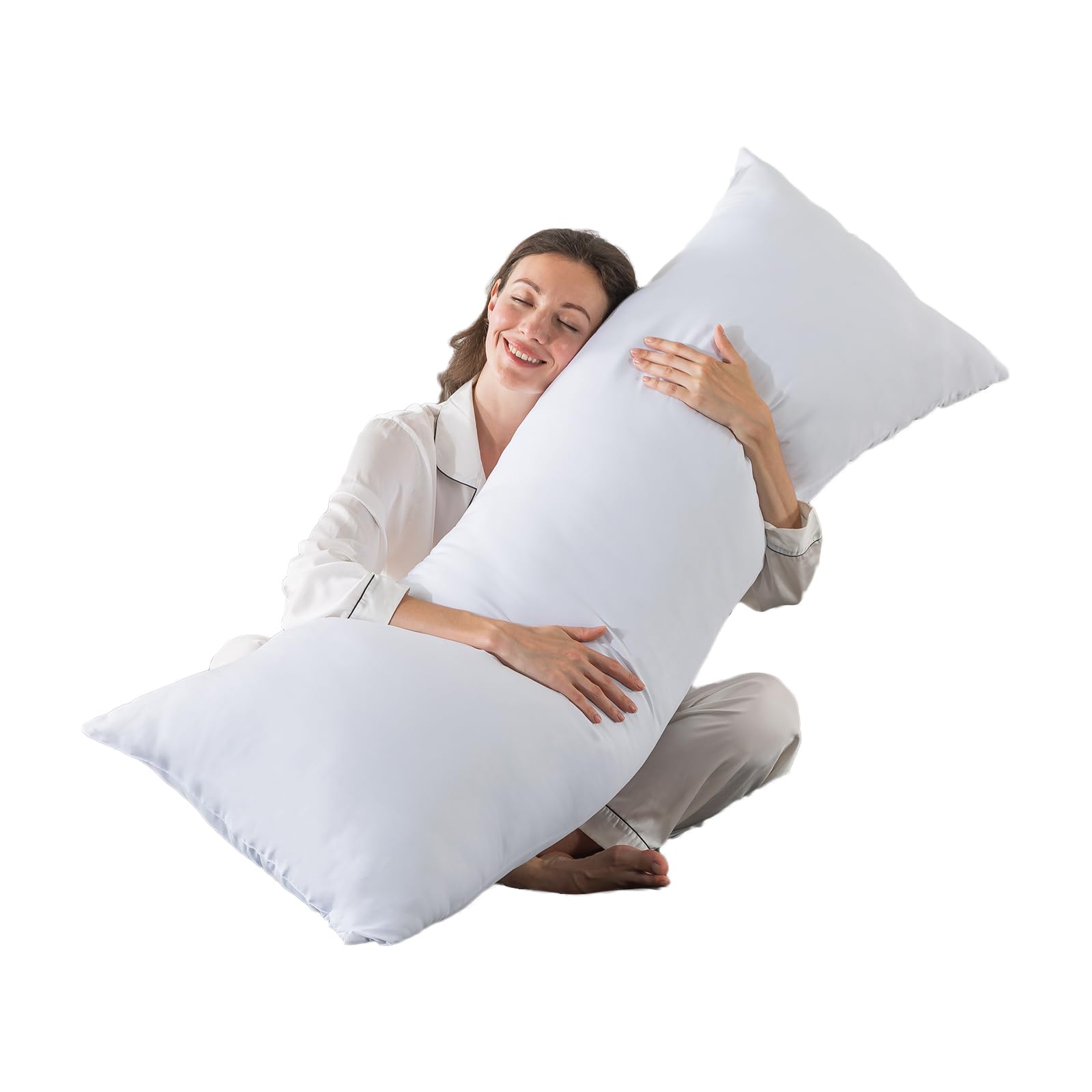 Bedtreat Full Body Pillow Insert For Adults - Soft & Fluffy Body Pillow For Side Sleepers - Long & Breathable Body Pillow Insert